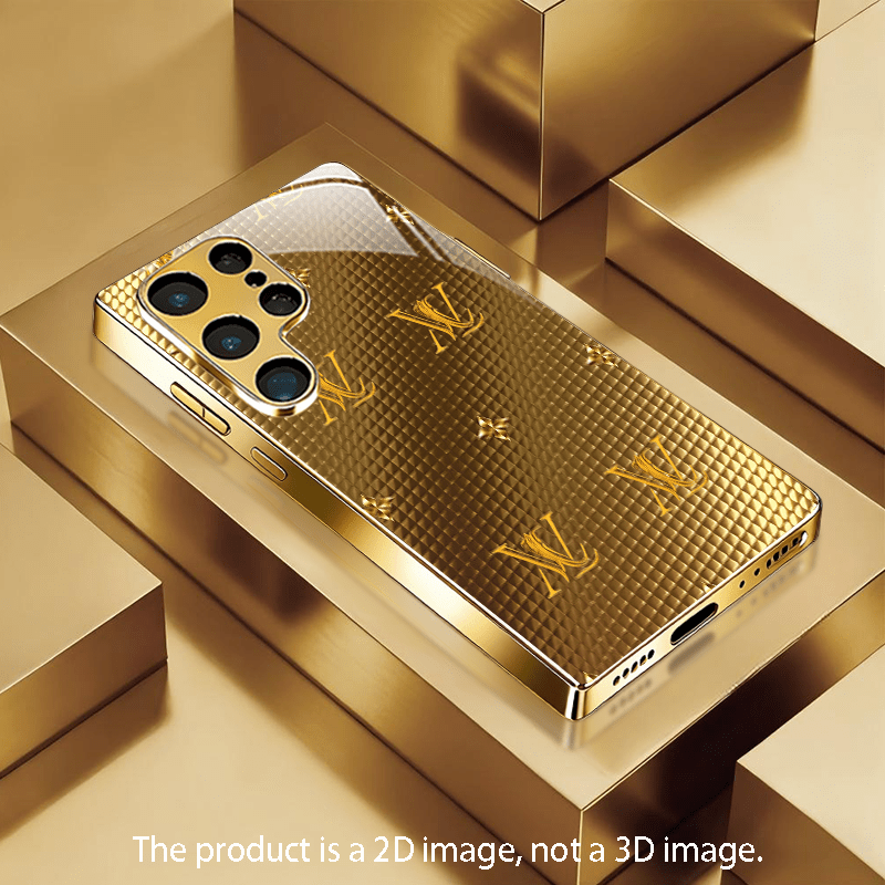 Computer Case - The gold scenic pattern business electroplated