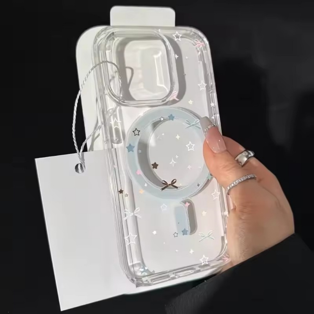 Star Bow Print Clear Phone Cas - Mini Pc Case 评论和价格