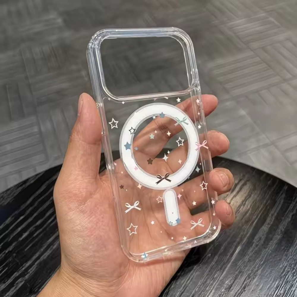 Star Bow Print Clear Phone Cas - Mini Pc Case 评论和价格