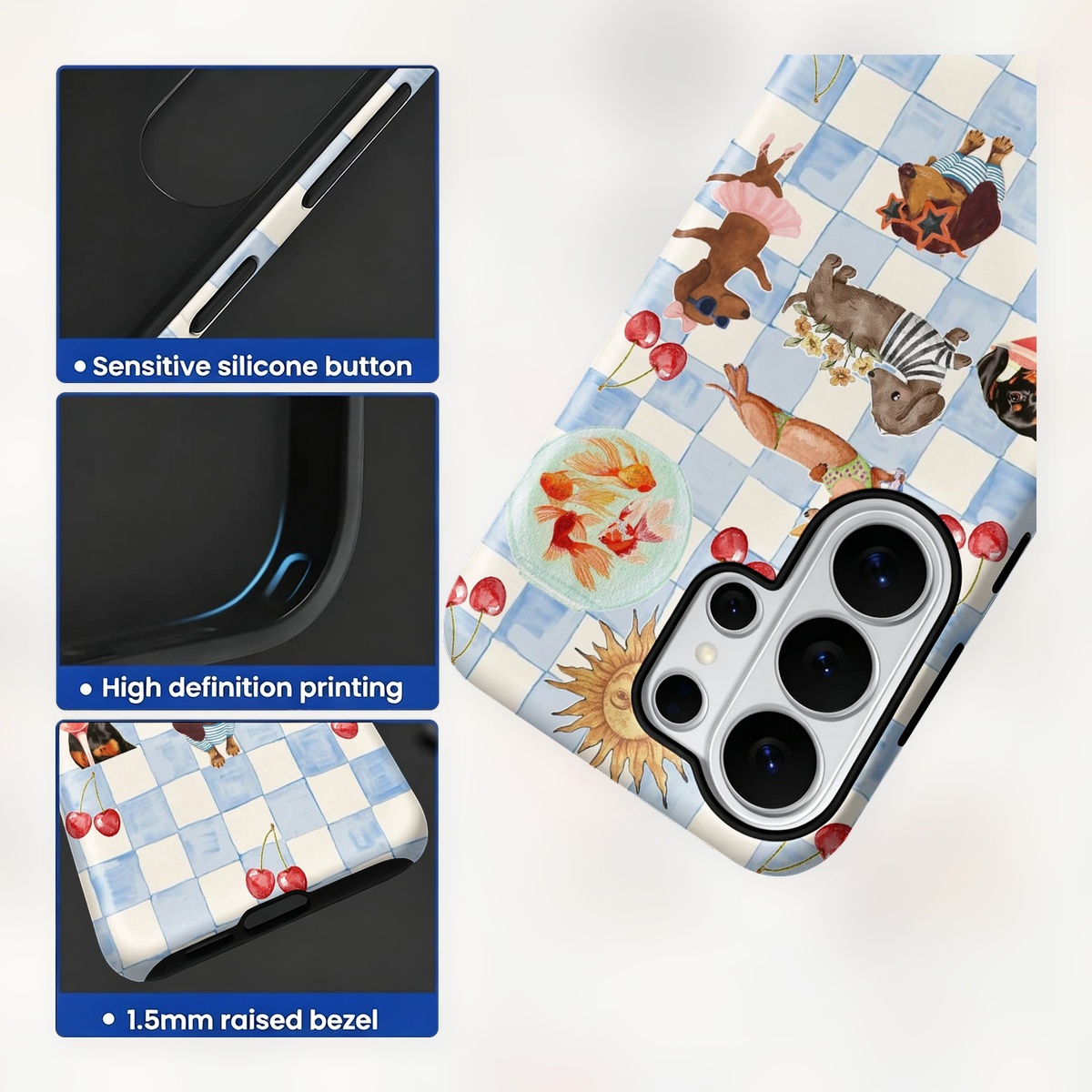 Funny Dogs Summer 2-in-1 Dual- - Computer Case 评论和价格