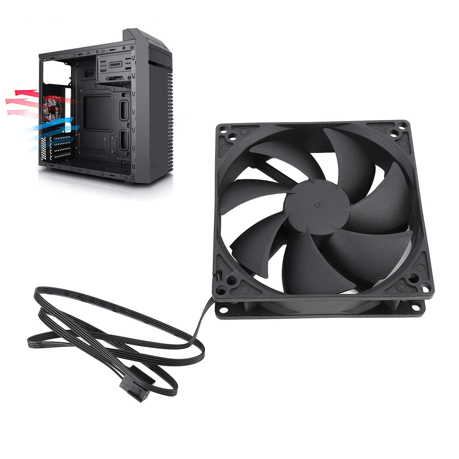 100mm PC PWM Case Fan 100mm Du - Case Fan Controller 评论和价格