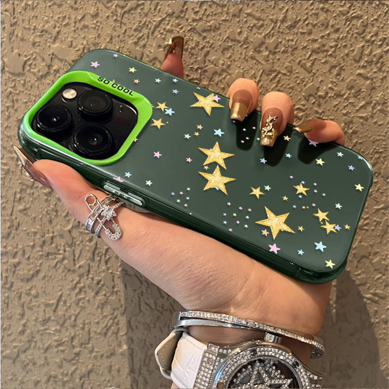 Colorful Star Pattern Matte Ha - Matte Pc Case 评论和价格